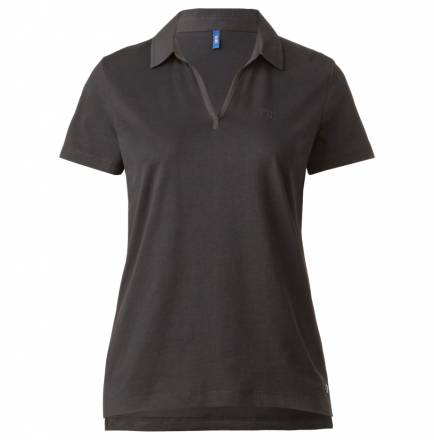 Basic Poloshirt ohne Knopf – black