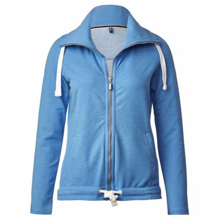 Stretchige Sweatjacke – azure